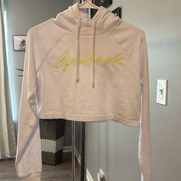 NWOT EMBROIDERED GRAPHIC CROPPED HOODIE - Picture 7 of 7